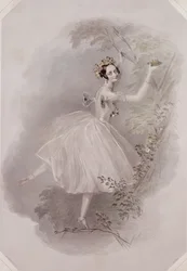Marie Taglioni (1804-84) als die Sylphide in 